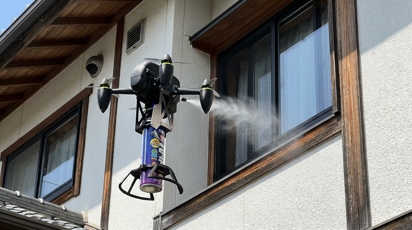 ドローンによる害虫対策